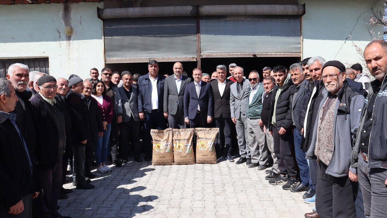 Alaca’da 244 üreticiye Ayçiçek Tohumu desteği