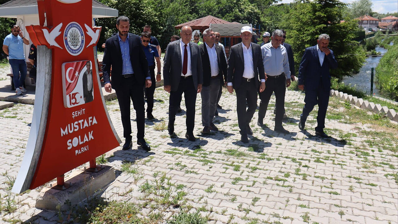 Şehit Mustafa Solak Parkı’nda inceleme