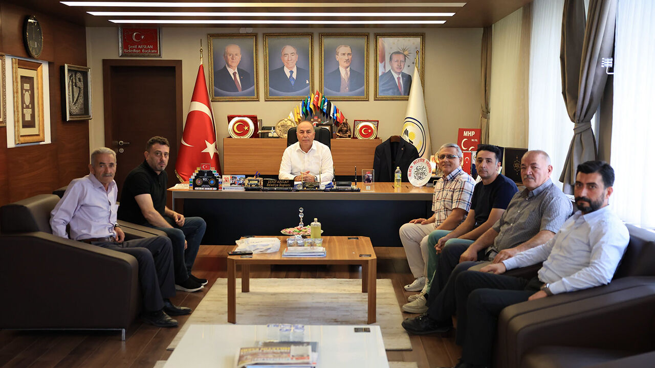 Küçükhırka Köyü heyetinden Başkan Arslan’a ziyaret