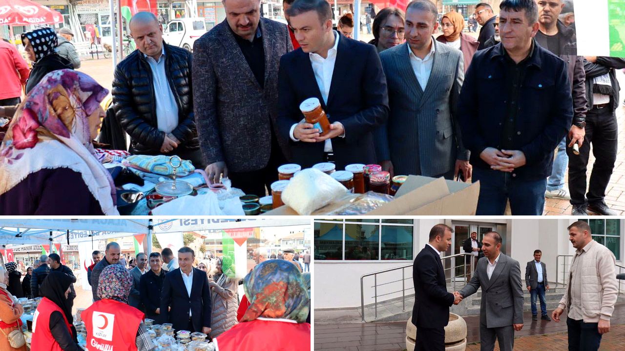 Kızılay öncülüğünde Gazze için yardım kermesi düzenlendi