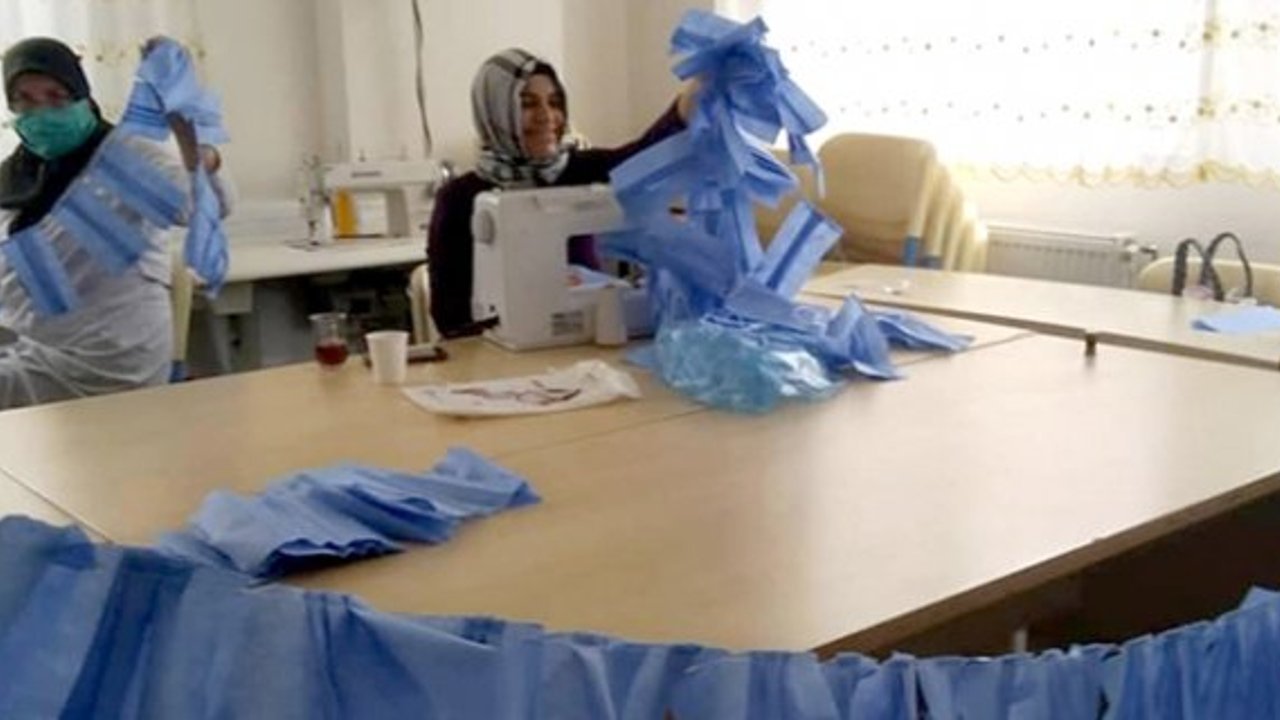 Alaca'da açık alanda maske zorunlu