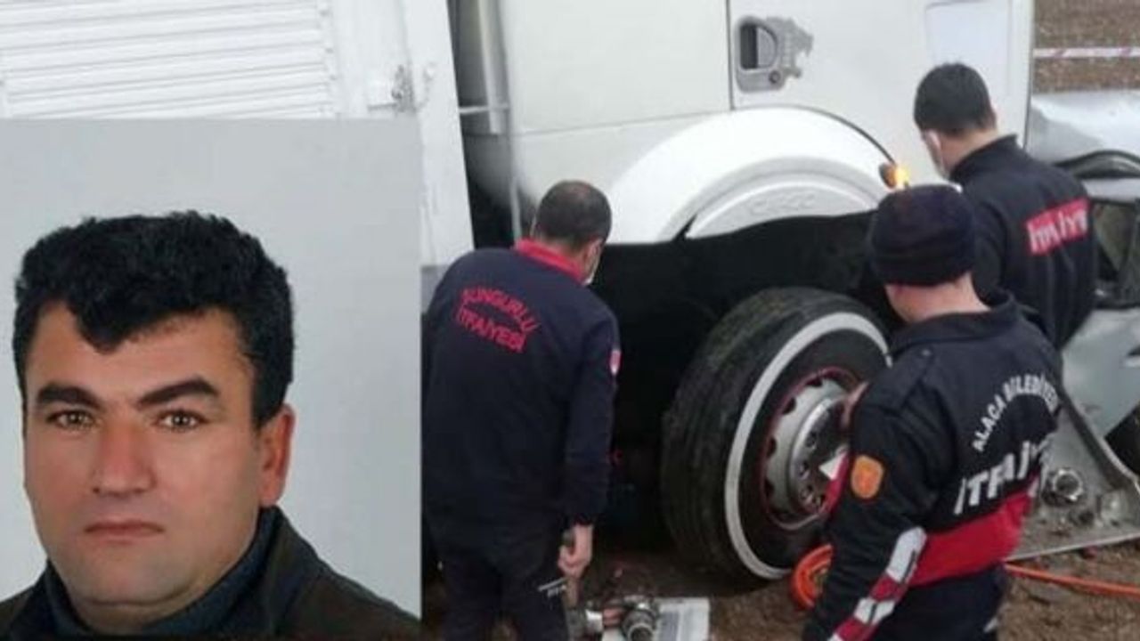 Otomobil kamyonun altına girdi: 1 ölü, 1 yaralı
