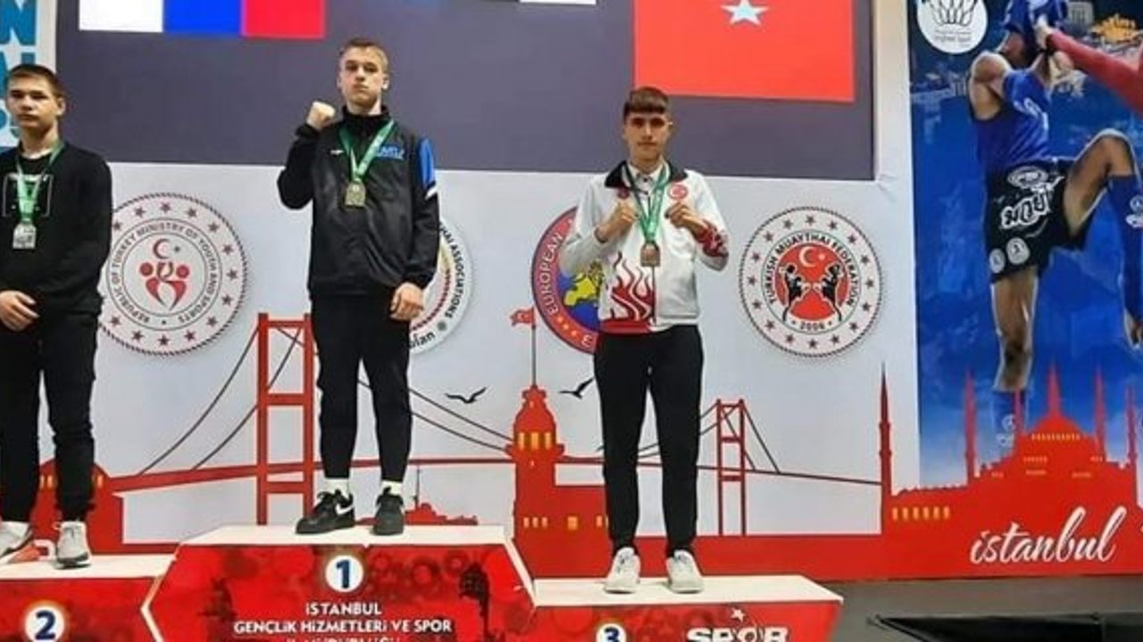 Alacalı sporcu Avrupa 3'üncüsü oldu