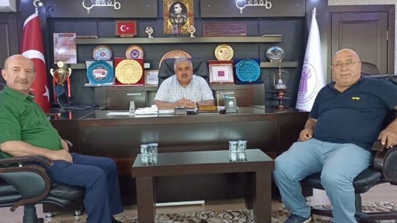 ÇESOB Başkanı Gür'e hayırlı olsun dileklerini ilettiler