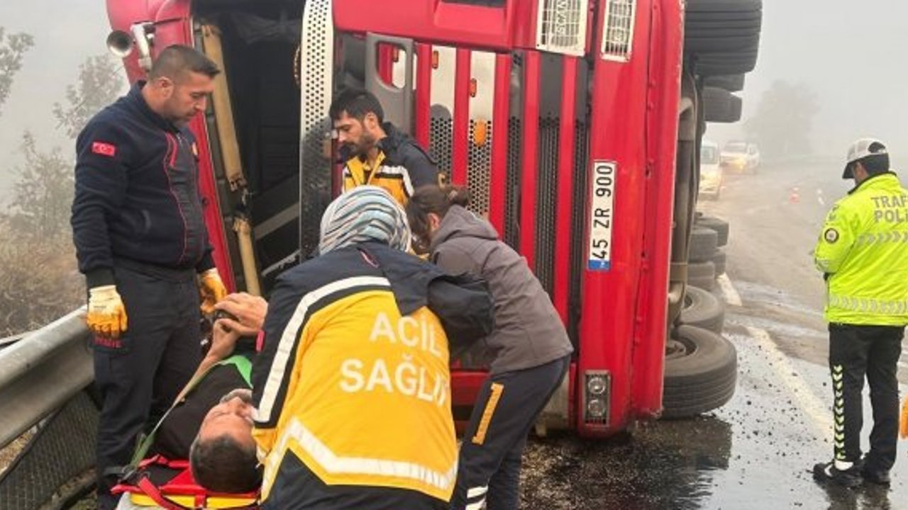 Yoğun sis kazaya sebep oldu: 1 yaralı