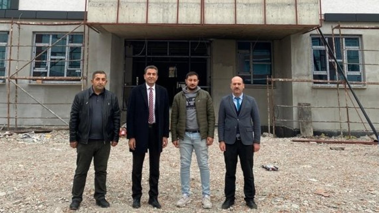 Yeni okul inşaatında sona yaklaşılıyor