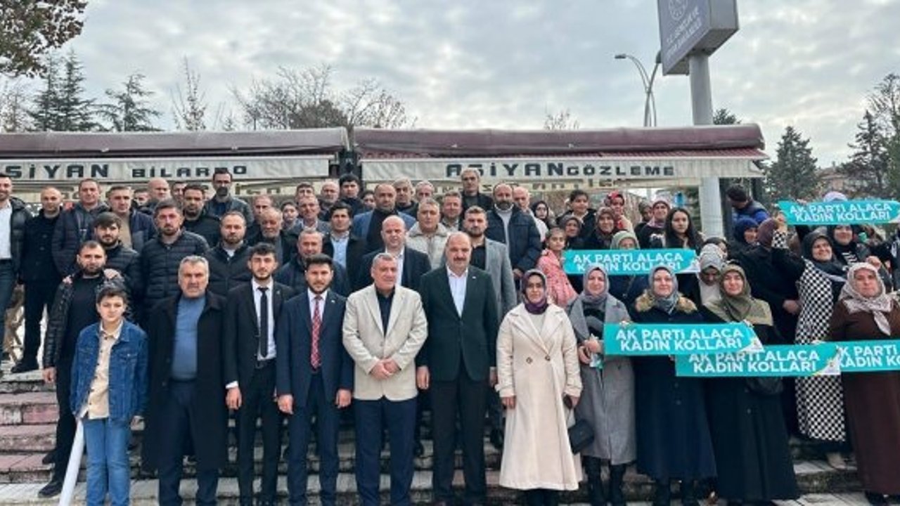 Alaca’dan AK Parti Çorum 8. Olağan İl Başkanlığı Kongresi’ne yoğun katılım
