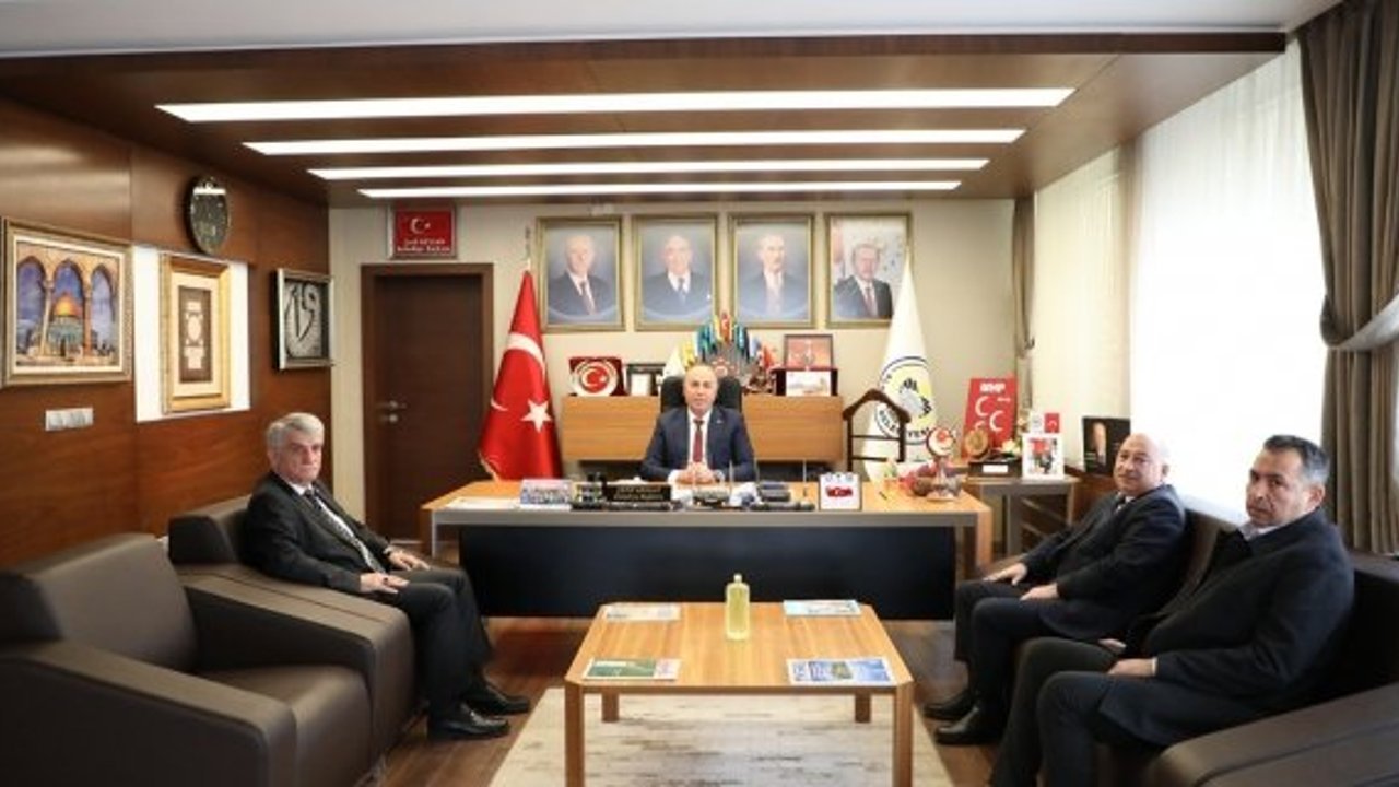 Kadastro Bölge Müdürü’nden Başkan Şerif Arslan’a ziyaret