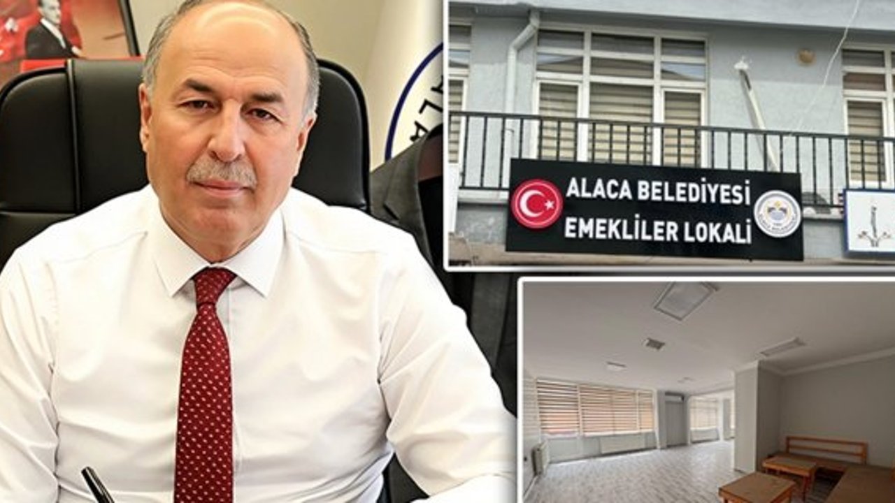 Alaca’da Emekliler Lokali açılış için gün sayıyor