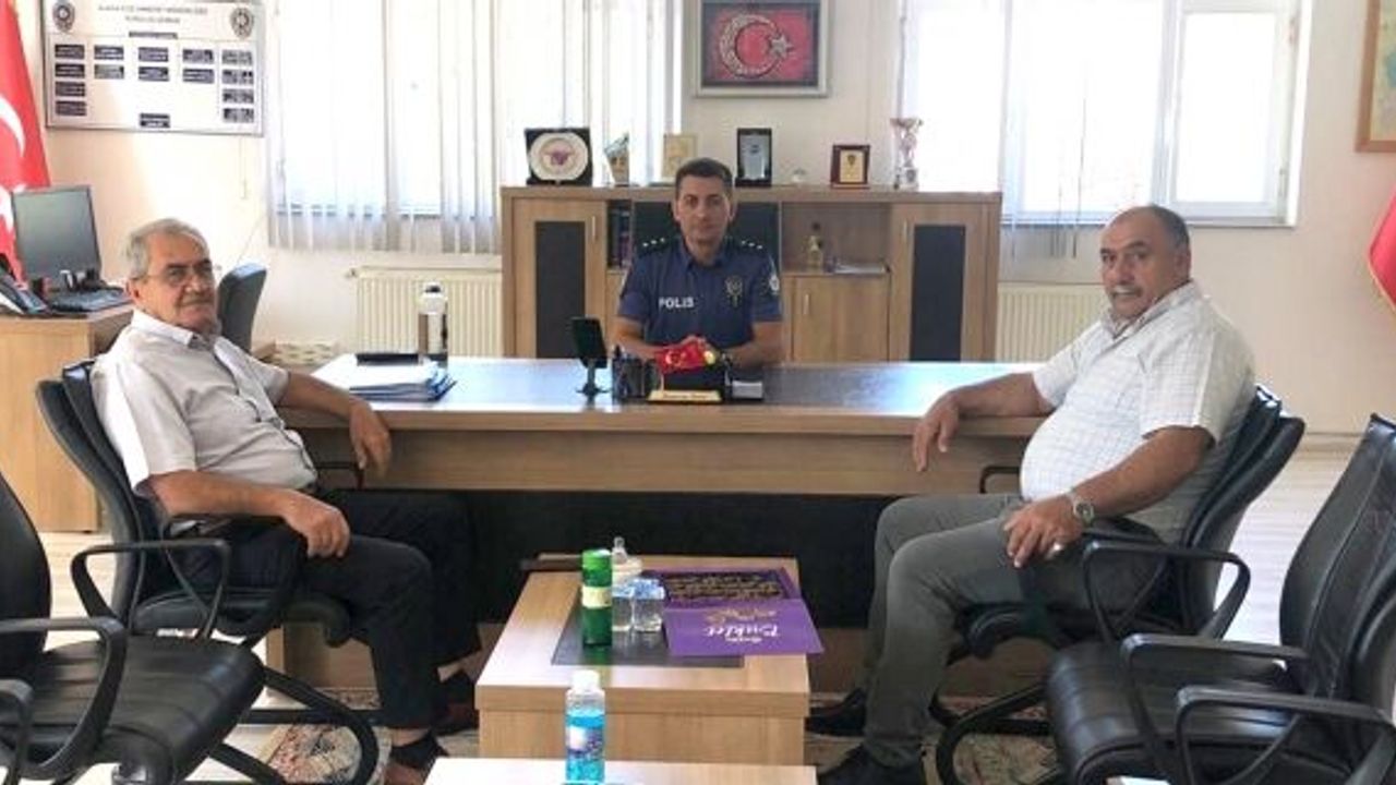 Alaca Oda Başkanlarından Emniyet Müdürüne hayırlı olsun ziyareti