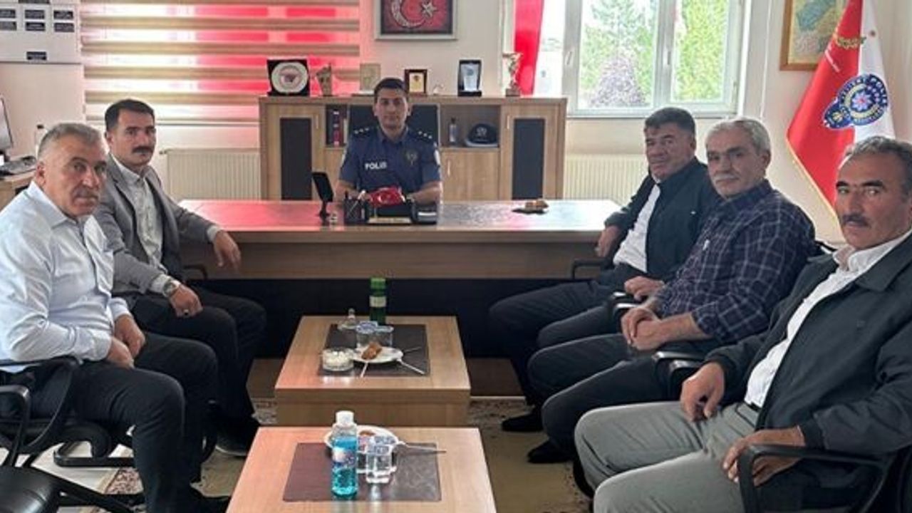 Alaca Muhtarlar Derneği’nden Emniyet Müdürü’ne ziyaret