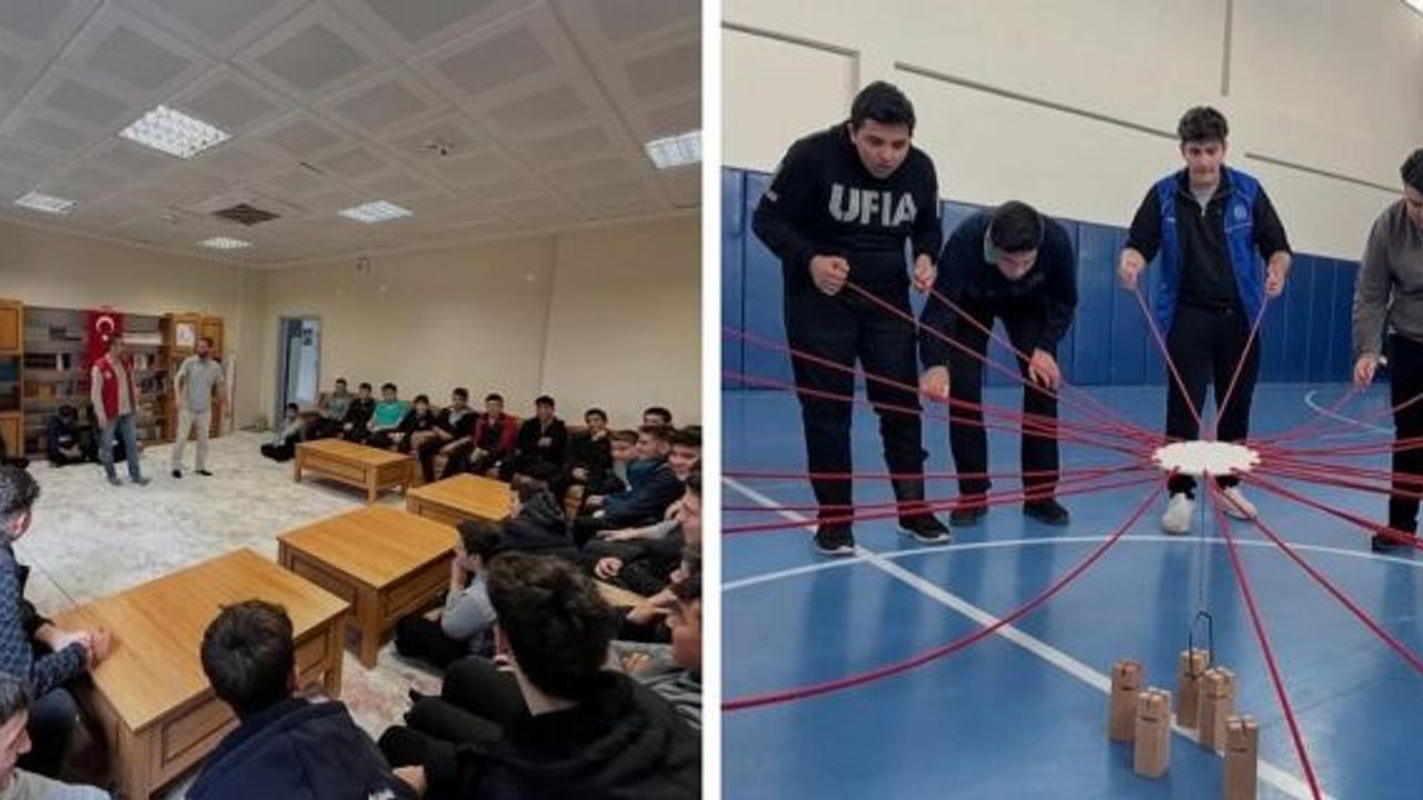 Gençlik Merkezi’nde keyifli etkinlik: Öğrenciler stres attı