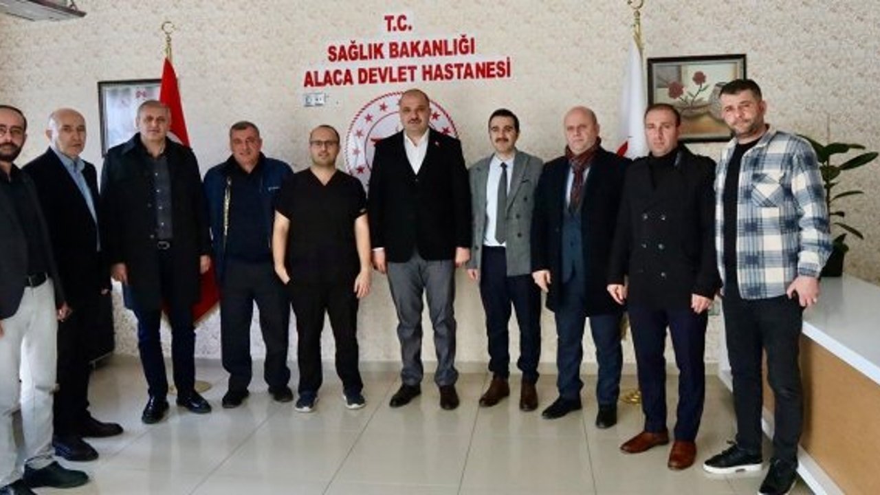 AK Parti Alaca teşkilatından Devlet Hastanesi’ne ziyaret