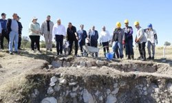 Vali Dağlı, Kalehisar kazı alanında incelemelerde bulundu