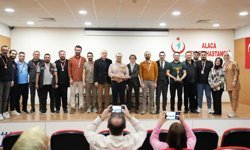 Alaca Devlet Hastanesi’nde masa tenisi turnuvası tamamlandı