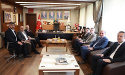 Şerif Arslan’a eğitim yöneticilerinden ziyaret