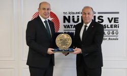 Başkan Arslan’dan Nüfus ve Vatandaşlık İşleri Genel Müdürü Kepçeli’ye ziyaret