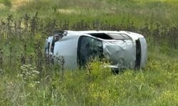 Koçhisar Kavşağı'nda araç takla attı: 1 yaralı