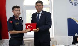 Alaca'da Komutan Gürsoy'a veda yemeği