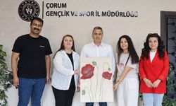 Alaca Gençlik Merkezi öğretmenlerinden İl Müdürü Demirkıran’a ziyaret