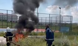 Alaca MYO öğrencilerine uygulamalı yangın eğitimi