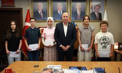 Siyer-i Nebi şampiyonları Başkan Arslan’ın konuğu oldu