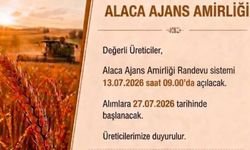 Alaca TMO’da randevu sistemi açıldı, alımlara 27 Temmuz’da başlanacak