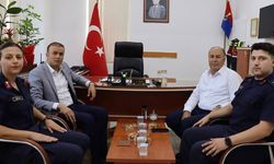 Dinçer ve Arslan’dan Alaca İlçe  Jandarma Komutanlığına ziyaret