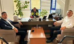 Oda başkanlarından Müftü Arık ve Başkomiser Toprak’a ziyaret