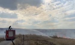 Örükaya’da anız yangını korkuttu