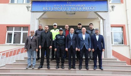 Emniyet teşkilatına Alaca’dan güçlü destek