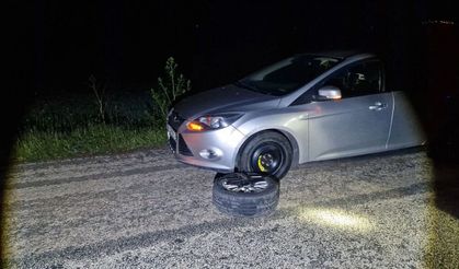 Alaca'daki bu yola dikkat! 5 aracın lastiği patladı