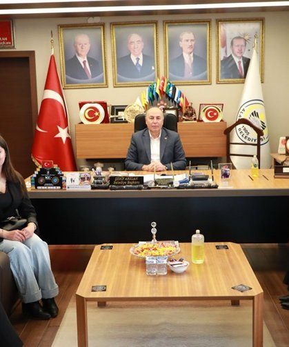 Başkan Şerif Arslan öğrencileri ağırladı