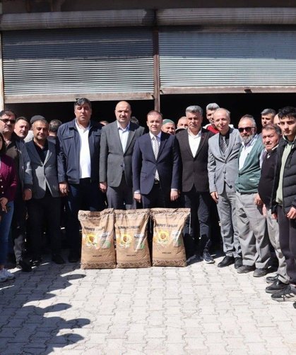 Alaca’da 244 üreticiye Ayçiçek Tohumu desteği