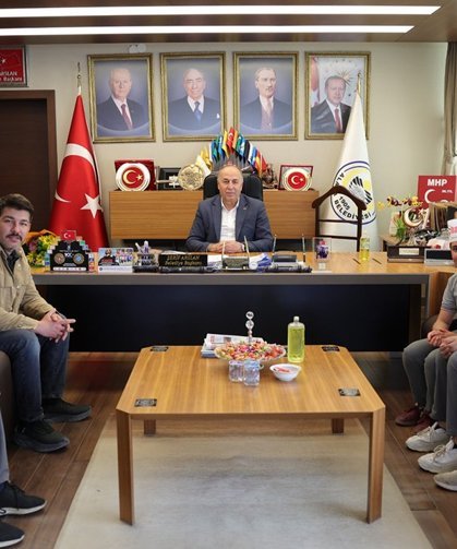 Harezmi Projesi öğrencilerinden Başkan Arslan’a ziyaret