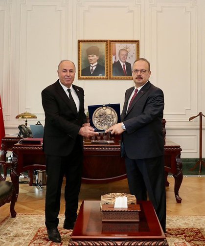 Başkan Arslan’dan Ankara Valisi Yakup Canbolat’a ‘kutlama ziyareti
