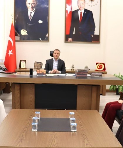 Alaca MYO öğrencilerinden Kaymakam Meriç Dinçer’e ziyaret