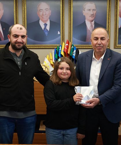 Başkan Arslan’dan başarılı öğrenciye kutlama