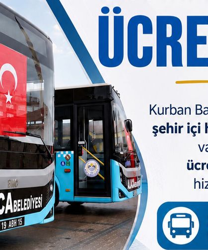 Alaca’da bayram boyunca halk otobüsleri ücretsiz olacak