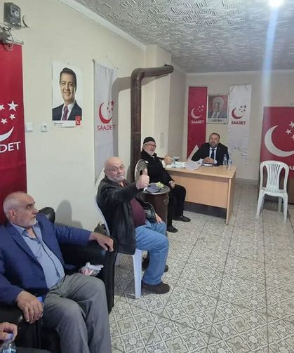 Saadet Partisi İl Başkanı Şuayip Sarı Alaca’da nabız yokladı