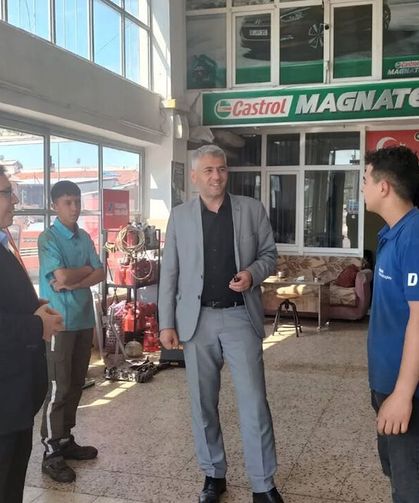 Alaca'da MESEM öğrencilerine iş yerlerinde ziyaret