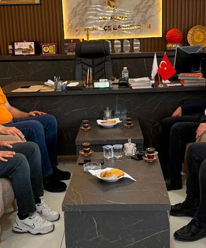 Sağlık-Sen heyetinden AK Parti Alaca İlçe Başkanlığı'na ziyaret