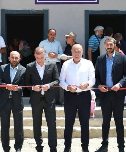 Büyükhıka Köyü'nde yapımı tamamlanan yemekhane törenle açıldı