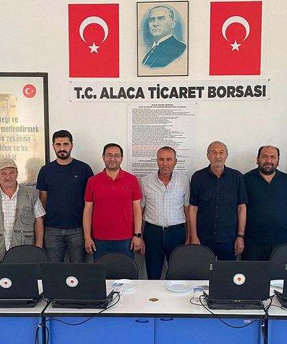 Alaca Ticaret Borsası’nda sezonun ilk arpası satıldı