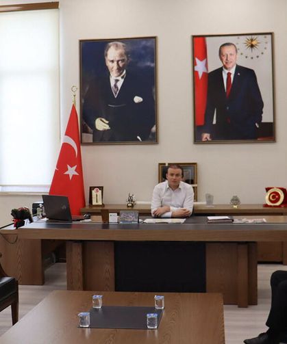 Vergi Dairesi Müdürü Sulu’dan Kaymakam Dinçer’e nezaket ziyareti