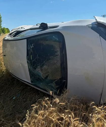 Koçhisar Kavşağı'ndaki kaza ucuz atlatıldı