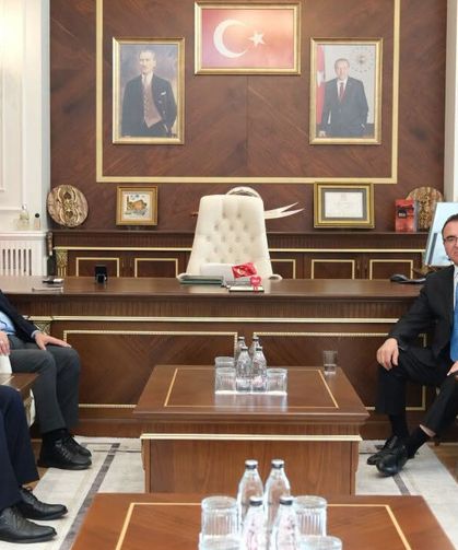İrfan Demiröz ve Günser Şirin, Başkan Aşgın ile görüştü