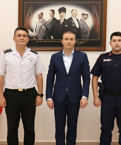 İl Jandarma Komutanı Ayvaz’dan Kaymakam Meriç Dinçer’e ziyaret