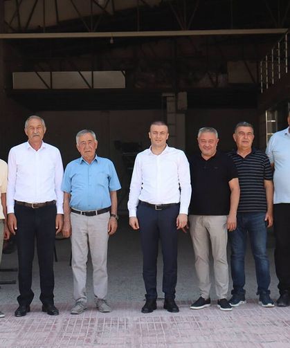 Üretimi yerinde inceledi: Firma yetkililerinden bilgi aldı