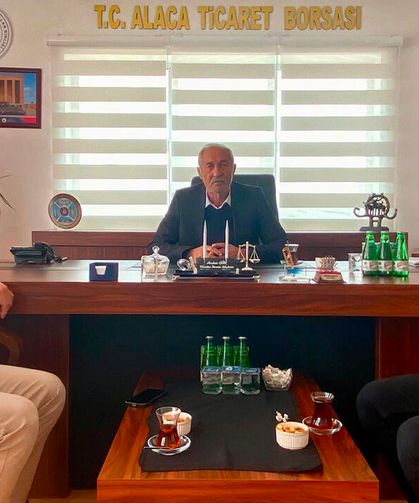 Alaca’daki oda başkanlarından Ticaret Borsasına ziyaret